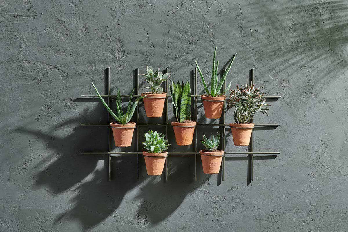 Jara Terracotta Wall Hung Planter-VASES & PLANTERS-Nkuku