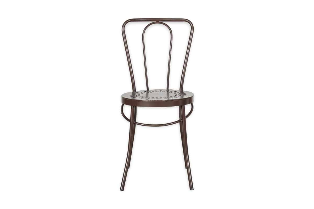 Jeavika Iron Outdoor Bistro Chair  - Black