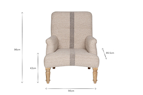 Kallu Wool & Cotton Occasional Chair - Natural
