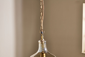 Kalsi Recycled Glass Pendant Light - Lustre - Large