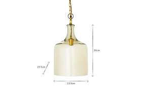 Kalsi Recycled Glass Pendant Light - Lustre - Small