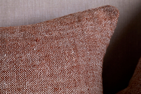 Kana Linen Cushion Cover - Rust