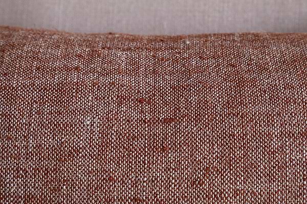 Kana Linen Cushion Cover - Rust