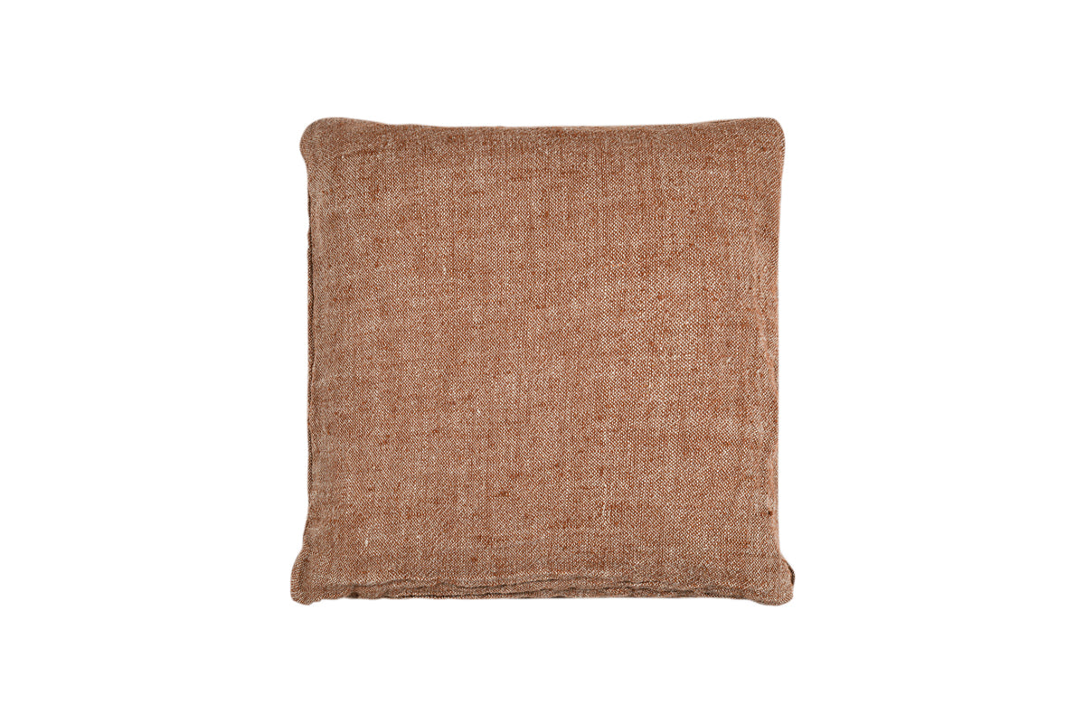 Kana Linen Cushion Cover - Rust