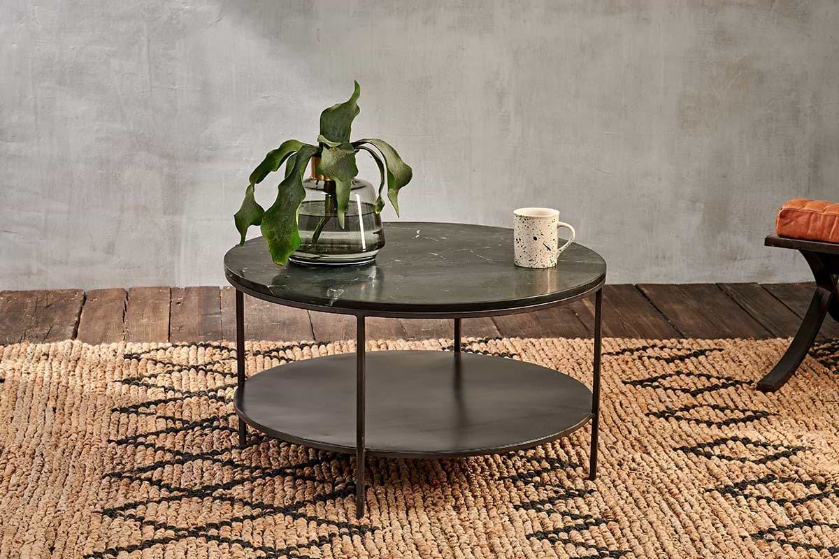 Karoko Marble Coffee Table-TABLES-Nkuku