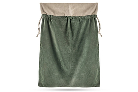 Karru Cotton Velvet Sack - Forest Green-CHRISTMAS DECORATIONS-Nkuku