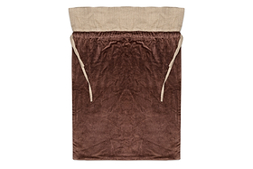 Karru Cotton Velvet Sack - Rich Mocha-CHRISTMAS DECORATIONS-Nkuku