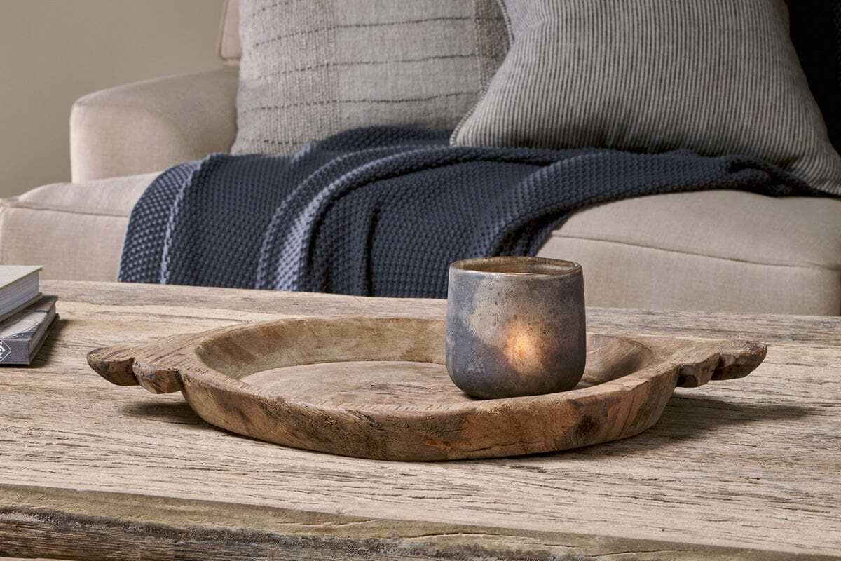 Karua Reclaimed Wood Traditional Bowl-DECORATIVE ACCESSORIES-Nkuku