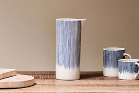 Karuma Ceramic Jug - Large-SERVEWARE-Nkuku