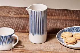 Karuma Ceramic Jug - Small-SERVEWARE-Nkuku