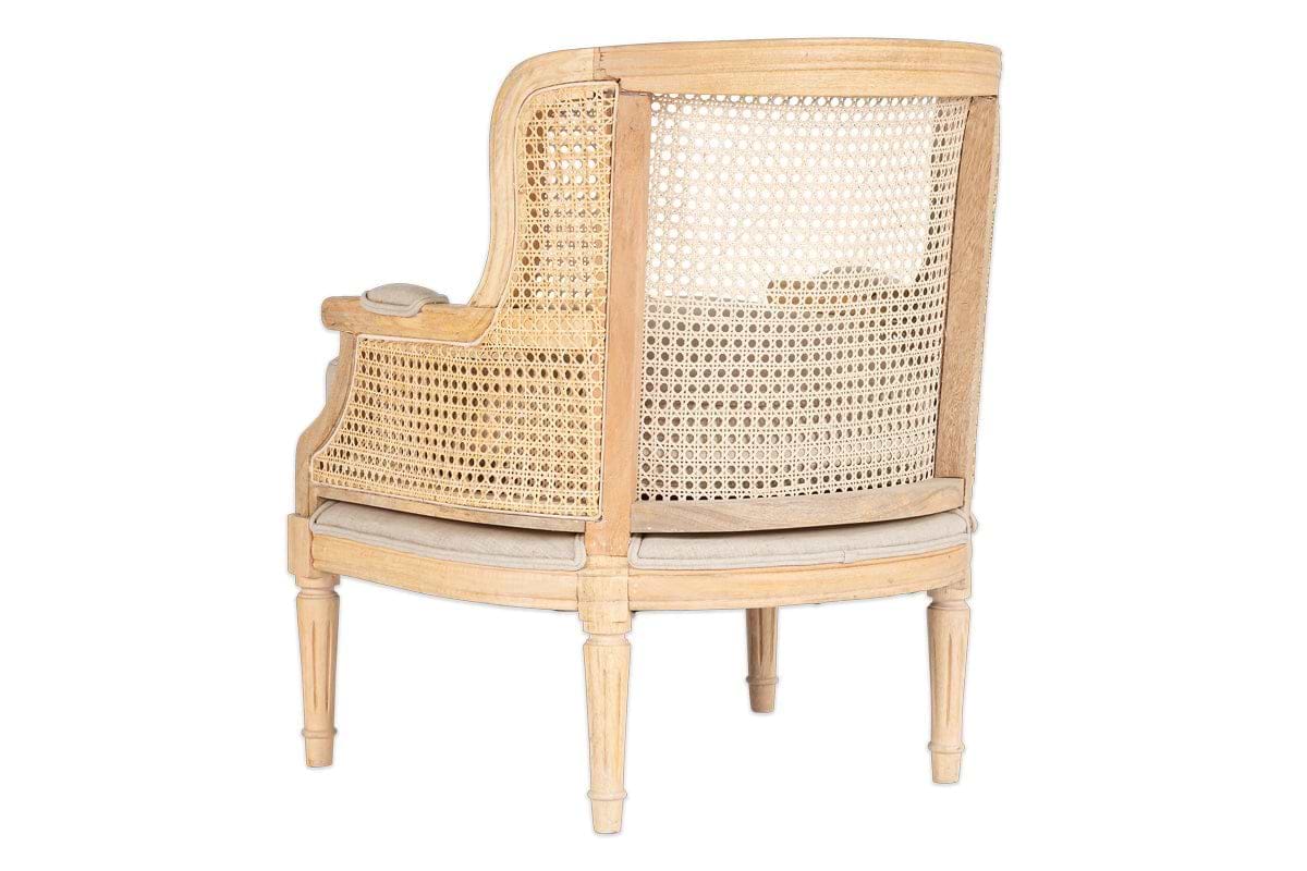 Kaziria Cane & Linen Armchair - Natural