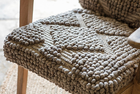 Keya Chunky Weave & Mango Wood Chair - Natural