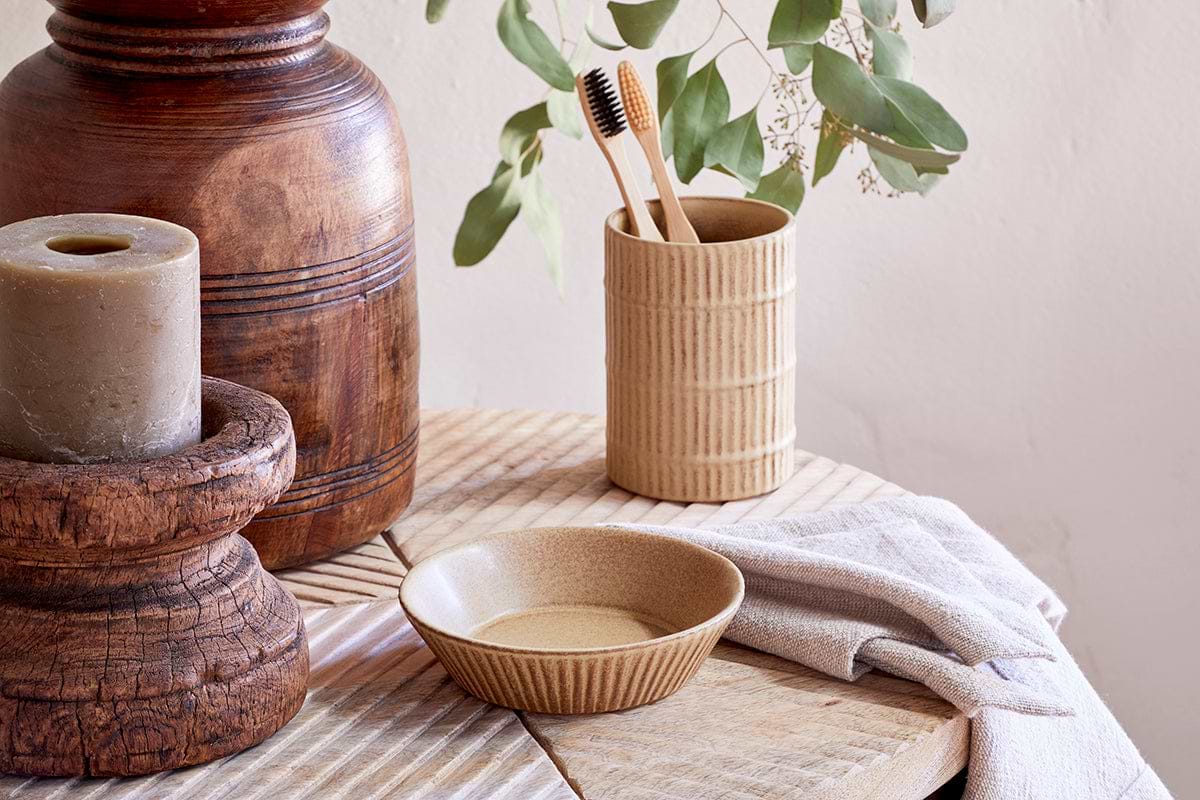 Kiani Ceramic Soap Dish - Cream