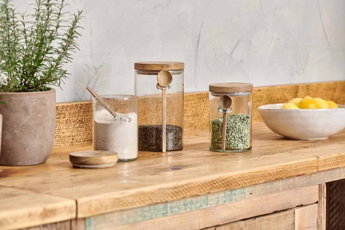 Kossi Storage Jar-KITCHEN STORAGE & UTILITY-Nkuku
