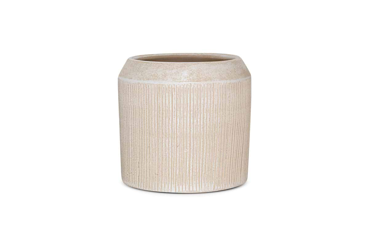 Kubo Ceramic Planter - Cream