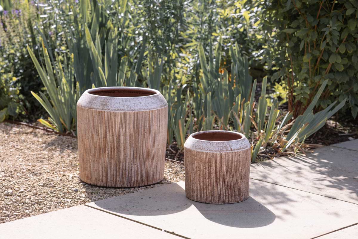 Kubo Ceramic Planter - Terracotta