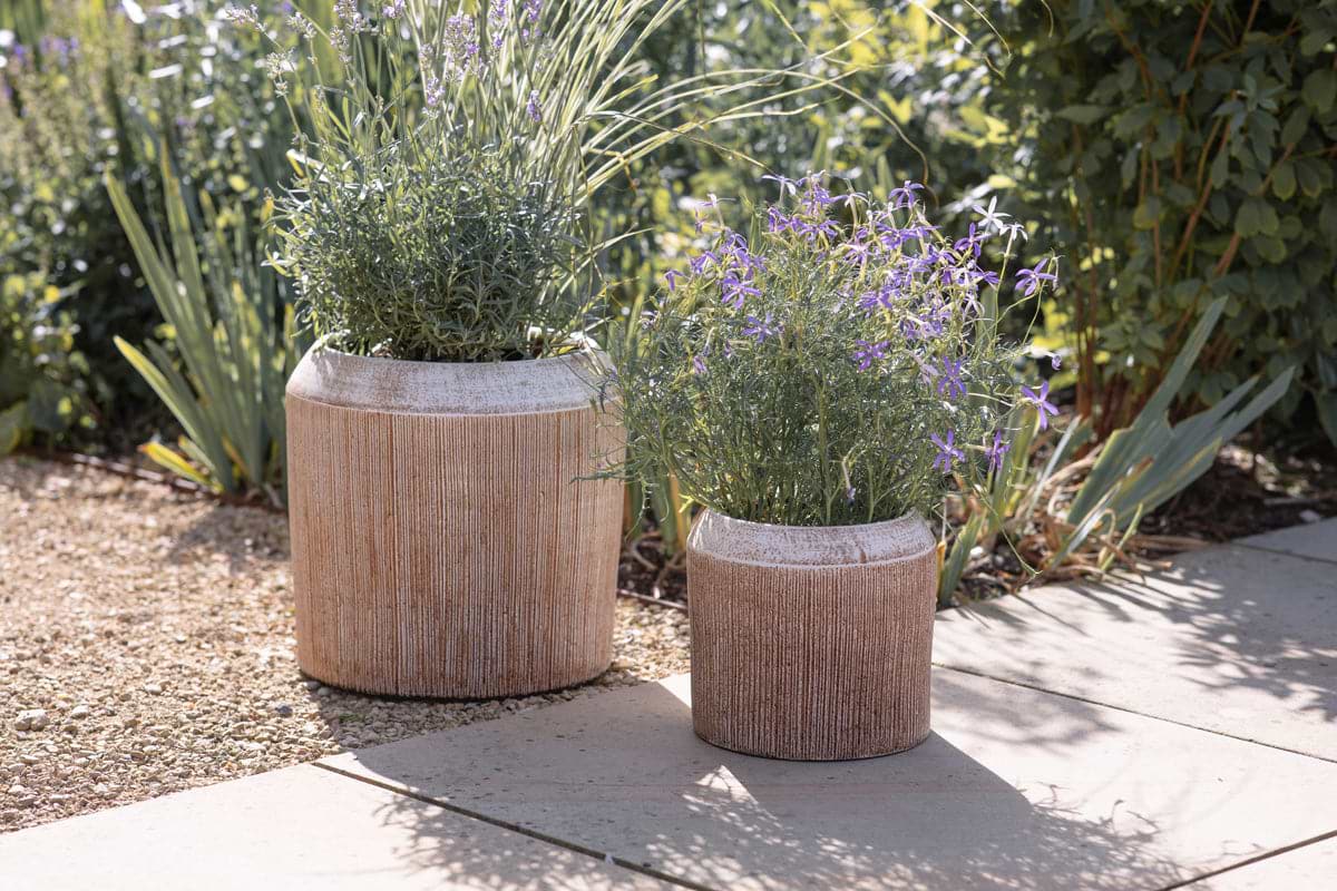 Kubo Ceramic Planter - Terracotta-VASES & PLANTERS-Nkuku
