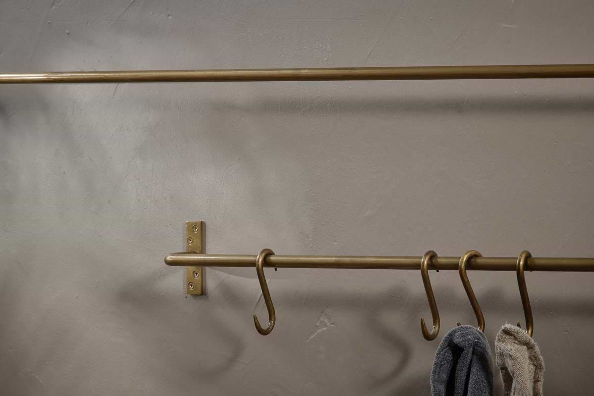 Laila Iron Hanging Rail - Brass