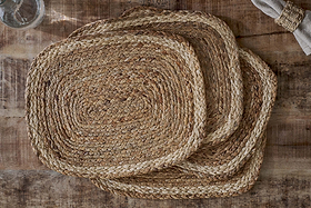 Lam Rectangular Tablemats - Natural (Set of 4)