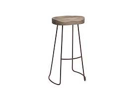 Loko Mango Wood Stool - Tall