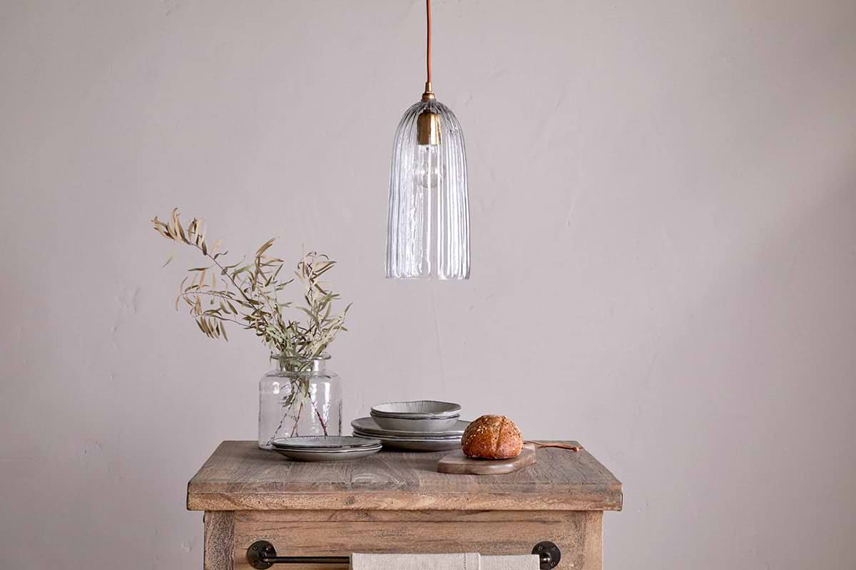 Lumina Recycled Glass Pendant - Clear