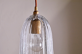 Lumina Recycled Glass Pendant - Clear