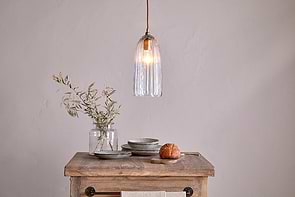 Lumina Recycled Glass Pendant - Clear