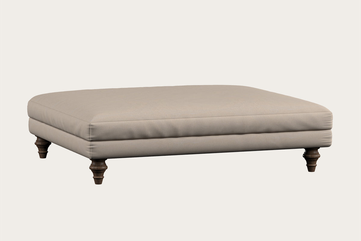 Marri Grand Footstool - Recycled Cotton Natural