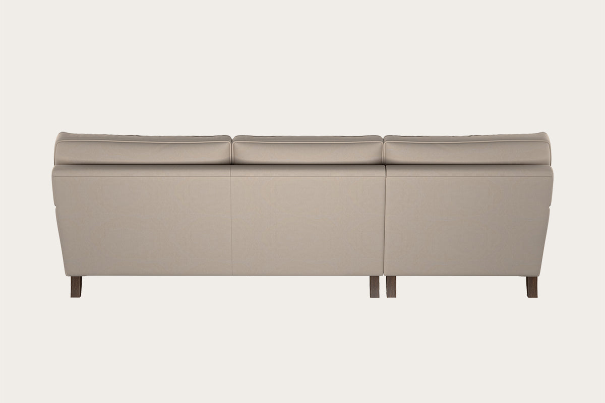 Marri Grand Left Hand Chaise Sofa - Recycled Cotton Natural