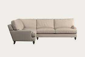 Marri Grand Left Hand Corner Sofa - Recycled Cotton Natural-MAKE TO ORDER-Nkuku