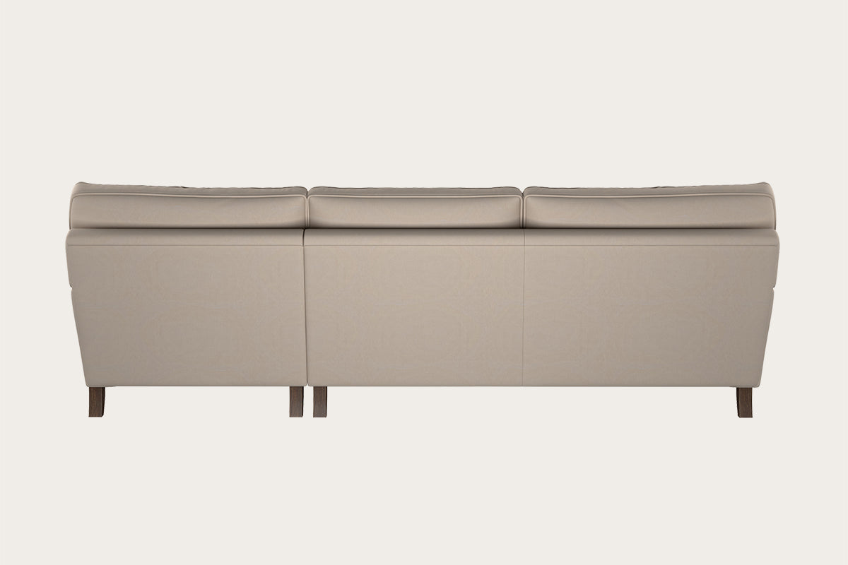 Marri Grand Right Hand Chaise Sofa - Recycled Cotton Natural