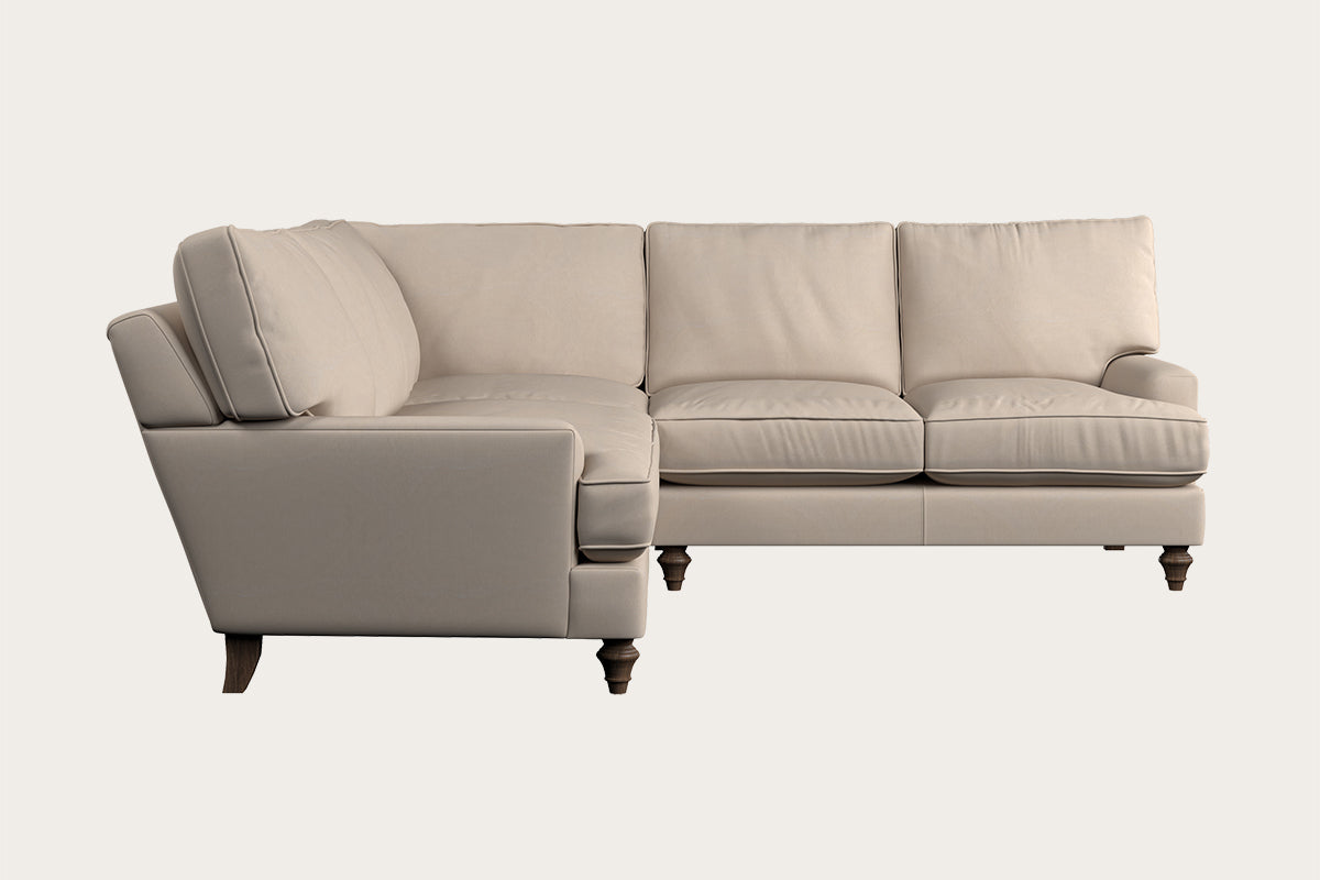 Marri Large Corner Sofa - Recycled Cotton Natural-MAKE TO ORDER-Nkuku