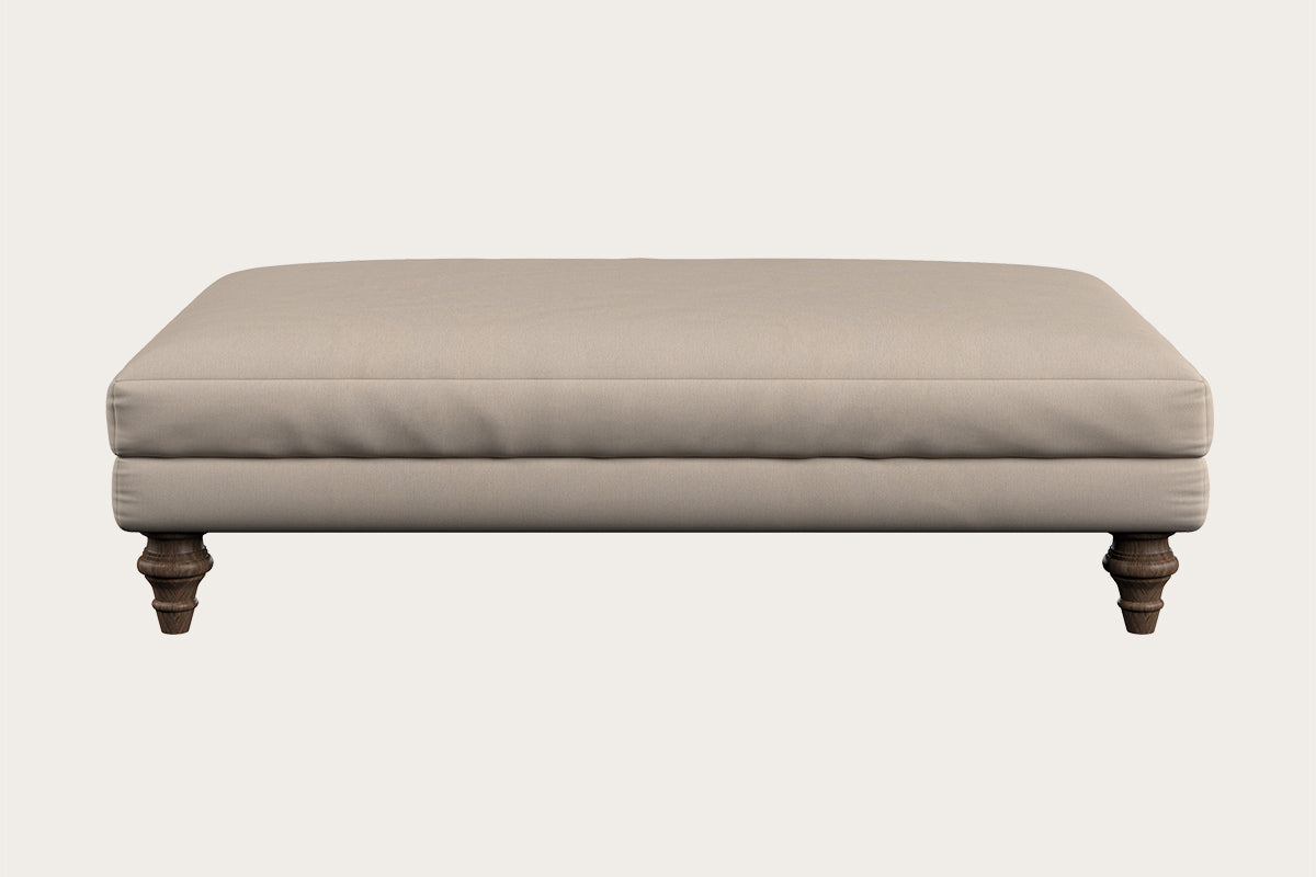 Marri Large Footstool - Recycled Cotton Natural