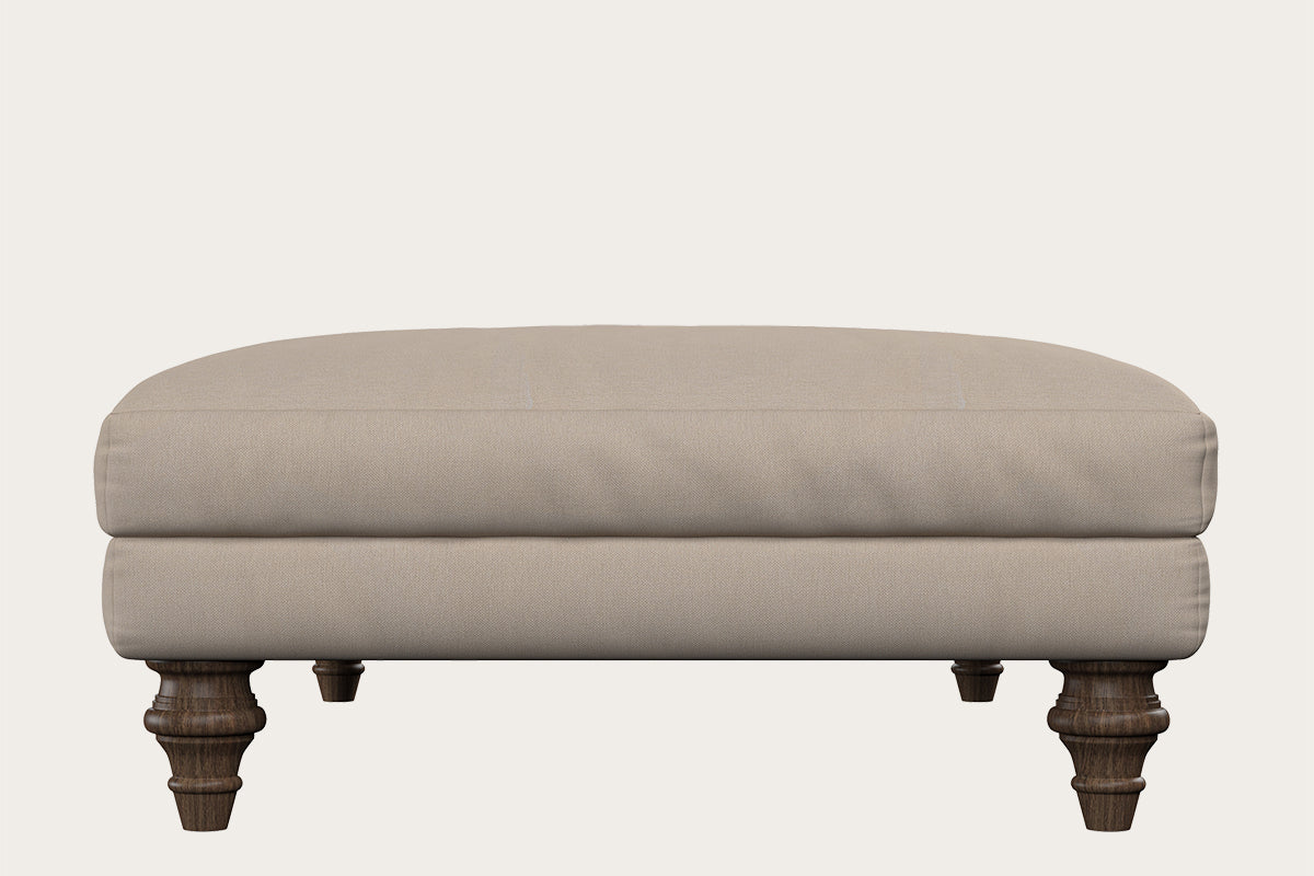 Marri Large Footstool - Recycled Cotton Natural