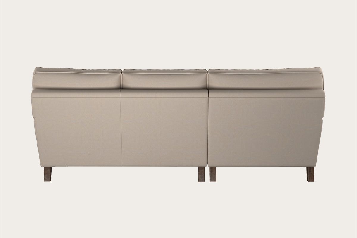 Marri Large Left Hand Chaise Sofa - Recycled Cotton Natural