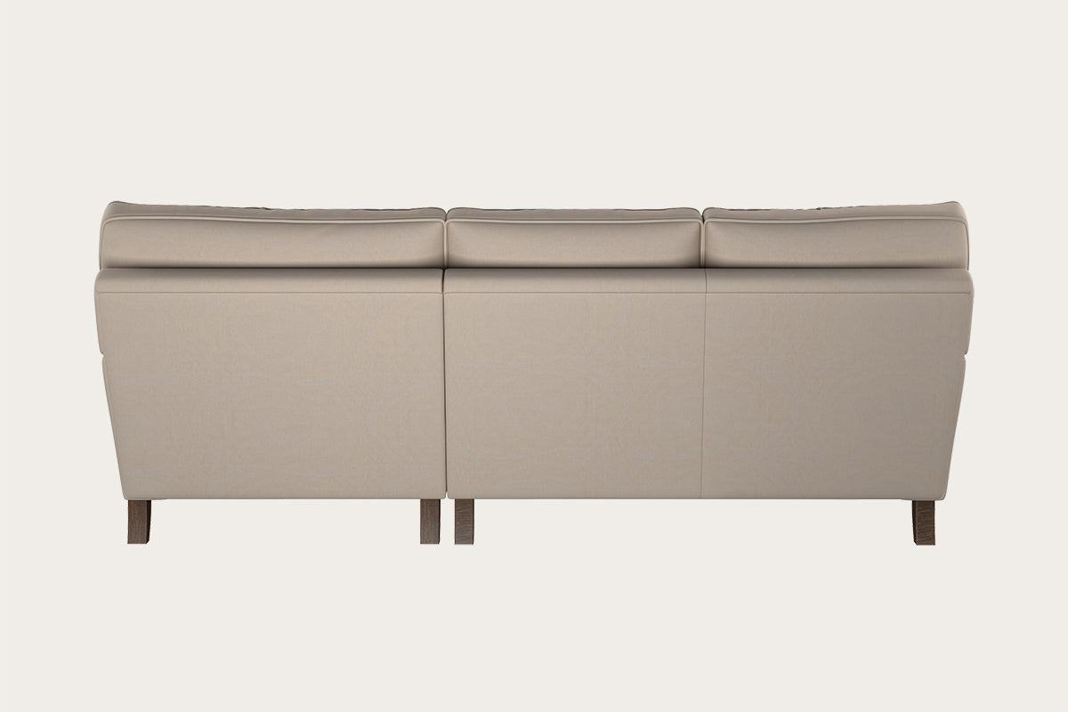 Marri Large Right Hand Chaise Sofa - Recycled Cotton Natural