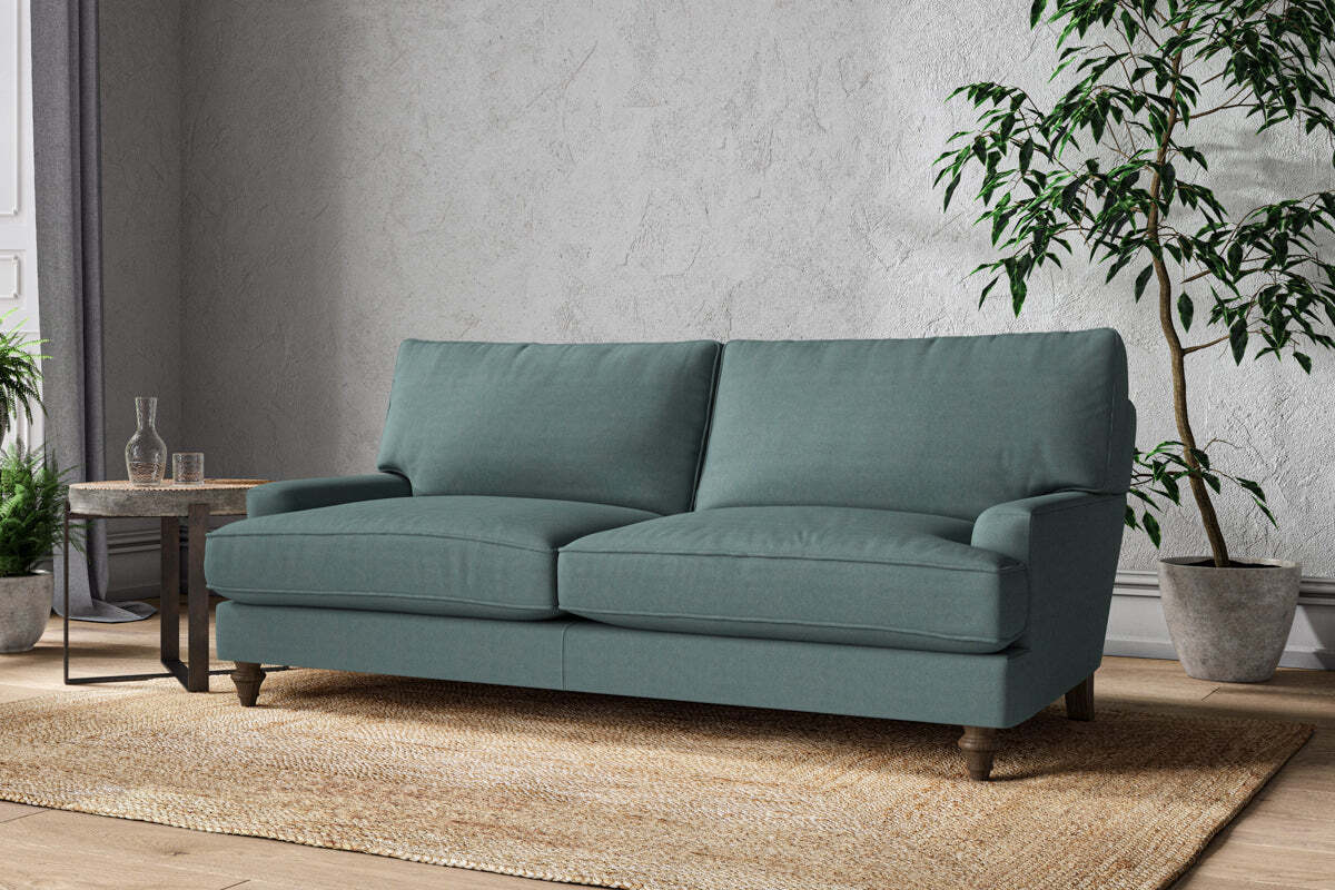 Marri Large Sofa - Recycled Cotton Airforce-MAKE TO ORDER-Nkuku