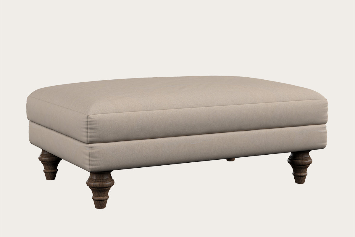 Marri Medium Footstool - Recycled Cotton Natural