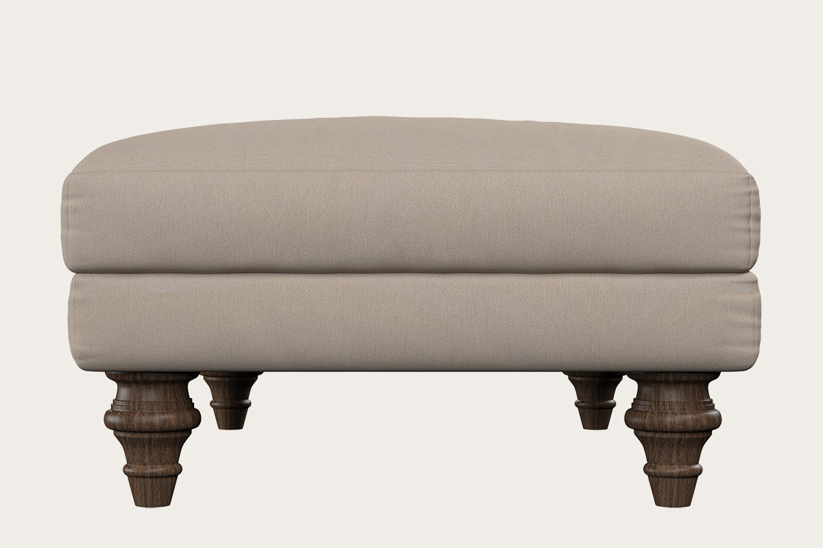 Marri Medium Footstool - Recycled Cotton Natural