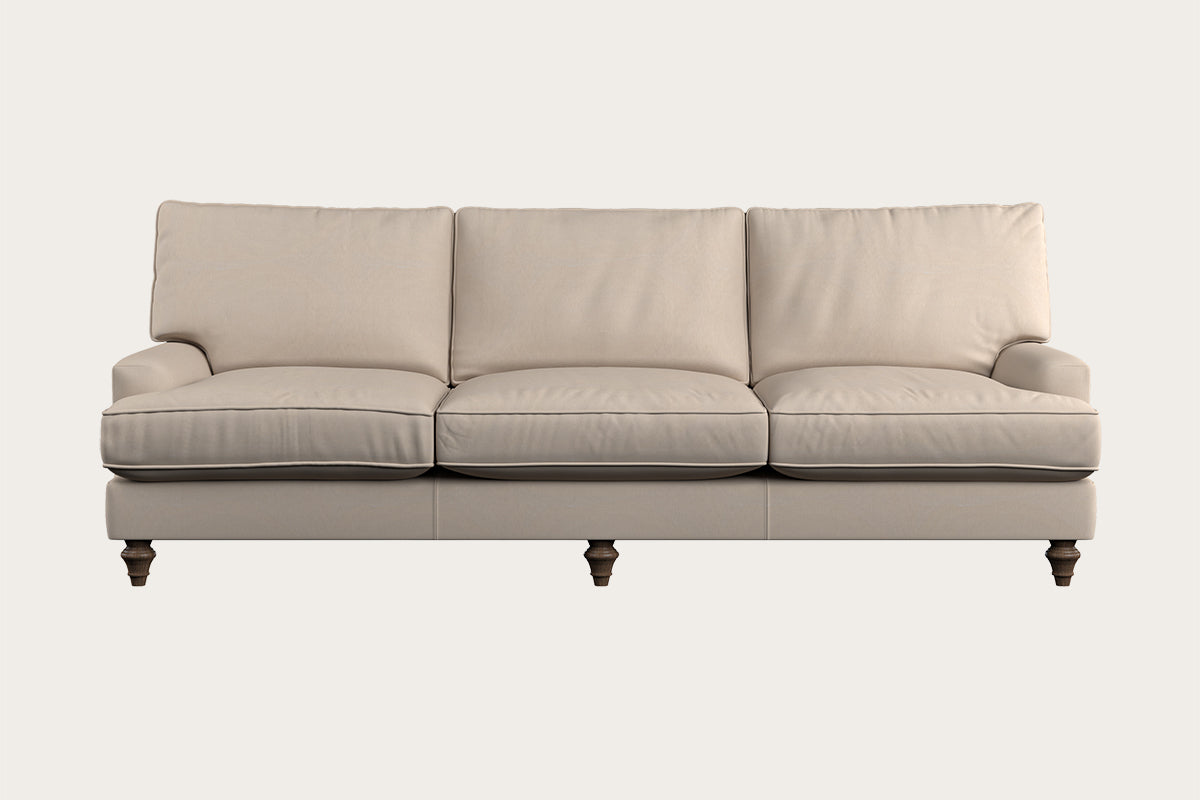 Marri Super Grand Sofa - Recycled Cotton Natural-MAKE TO ORDER-Nkuku