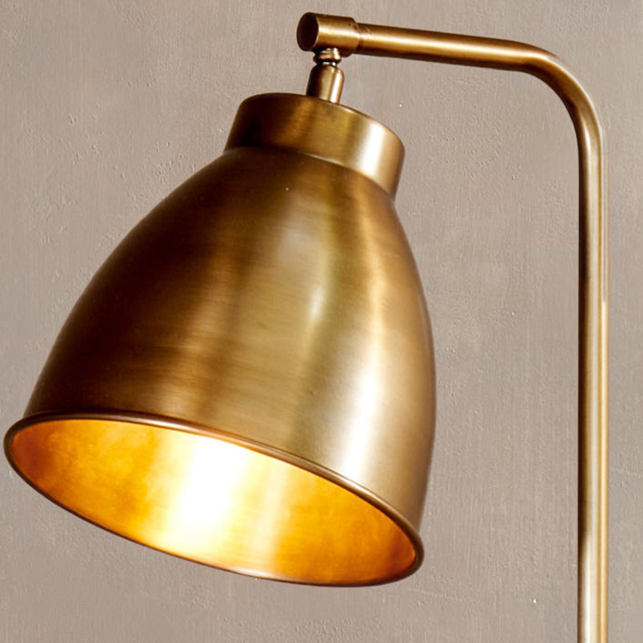 Muturi Floor Lamp - Antique Brass – Nkuku
