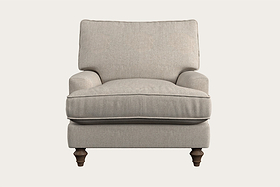 Marri Armchair - Brera Linen Natural-MAKE TO ORDER-Nkuku