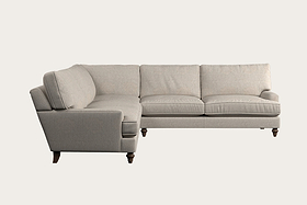 Marri Grand Corner Sofa - Brera Linen Natural-MAKE TO ORDER-Nkuku