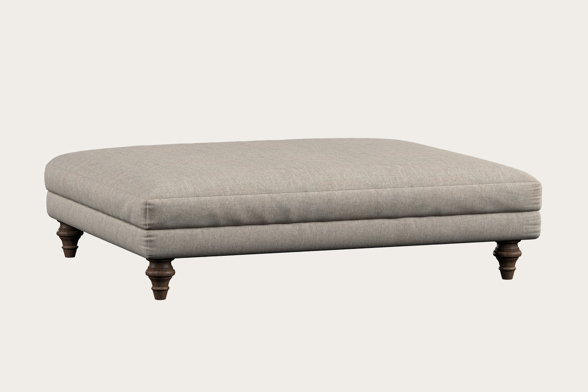 Marri Grand Footstool - Brera Linen Natural