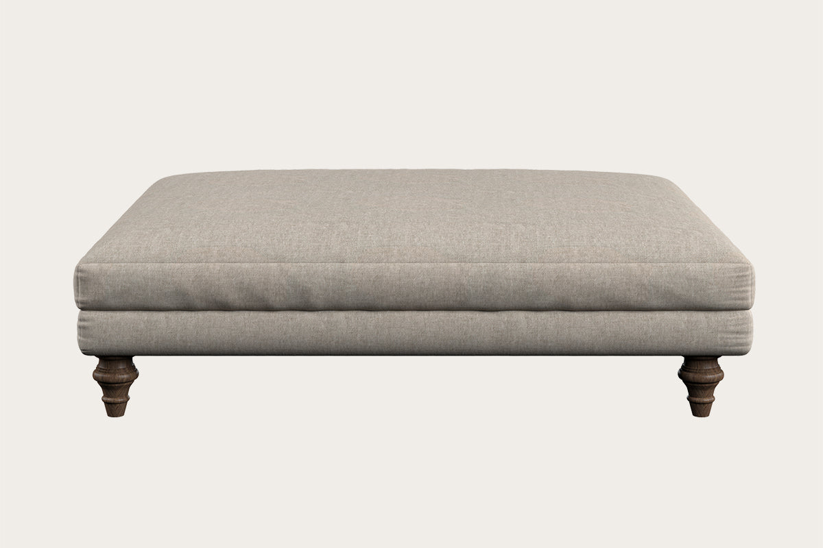 Marri Grand Footstool - Brera Linen Natural