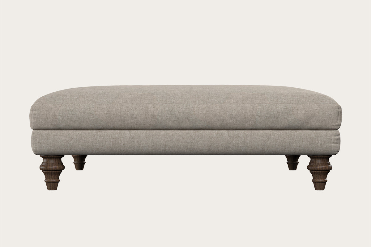 Marri Grand Footstool - Brera Linen Natural