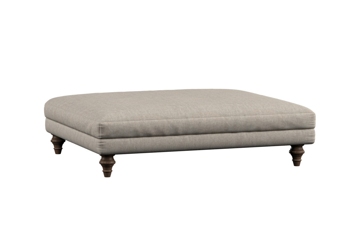 Marri Grand Footstool - Brera Linen Natural