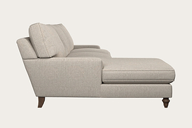 Marri Grand Left Hand Chaise Sofa - Brera Linen Natural-MAKE TO ORDER-Nkuku