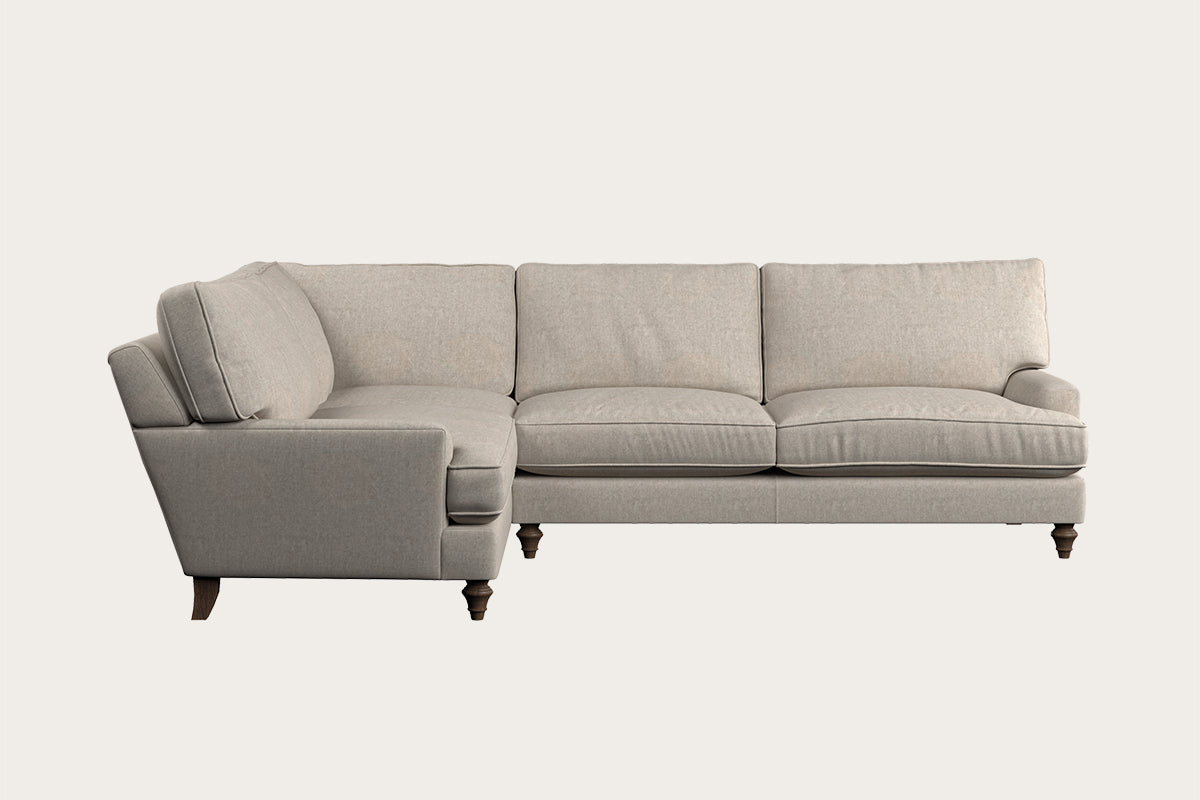 Marri Grand Left Hand Corner Sofa - Brera Linen Natural-MAKE TO ORDER-Nkuku