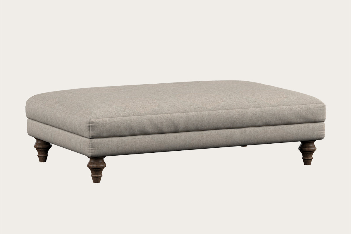 Marri Large Footstool - Brera Linen Natural